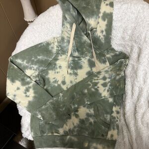 Green Tie-Dye Hoodie
